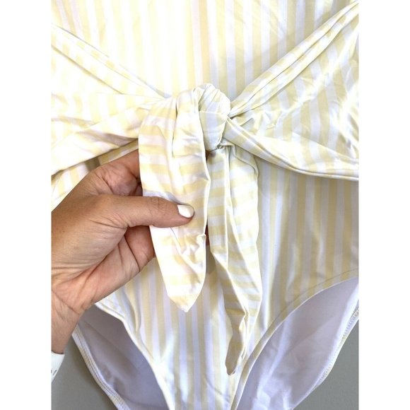 NWT WeWoreWhat Capri One Piece Striped Swim - Picture 3 of 10